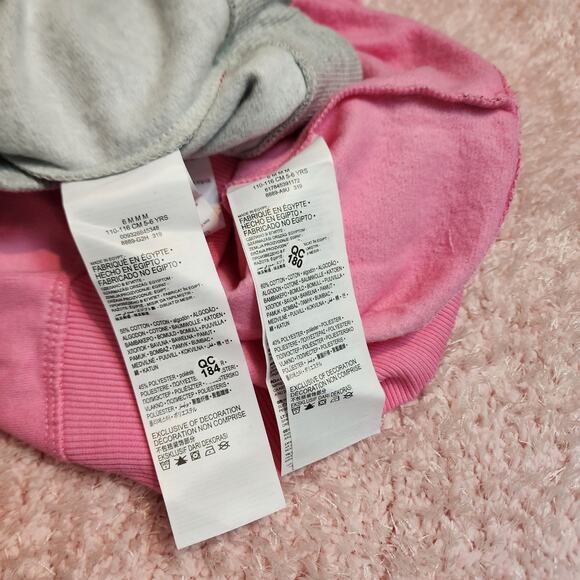 Lot of 2 NWT Levi's chenille patch logo front crewneck sweatshirts girl's size 6 - Picture 6 of 10